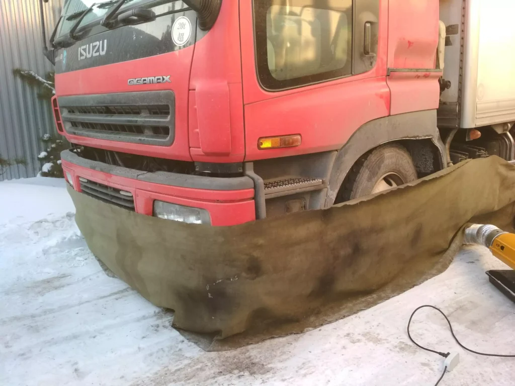 фото отогрев авто в Хабаровске отогрев грузовика в Хабаровске